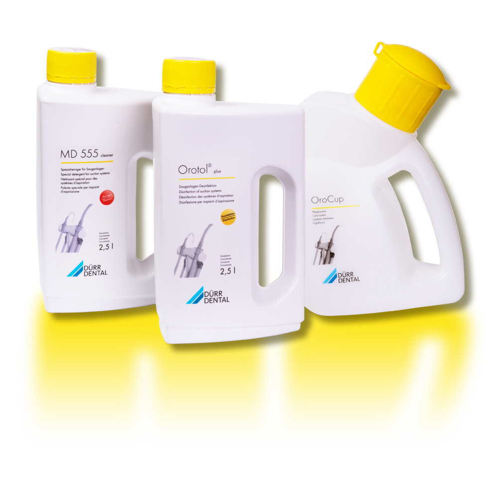 Orotol® plus - дезінфекція аспіраційних установок Durr Orotol® plus - дезінфекція аспіраційних установок